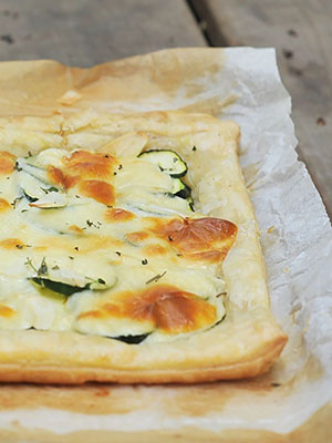 Zucchini and Thyme Tart | Kiku Corner