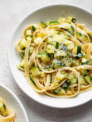 Simple Fresh Zucchini Pasta Sauce | Salt and Lavender