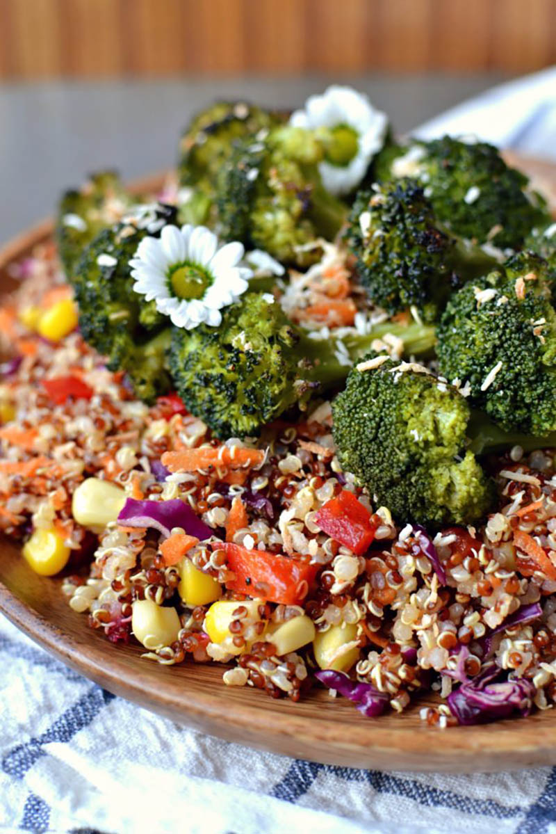Confettie Coconut Carrot Quinoa Salad | Radiant Rachels