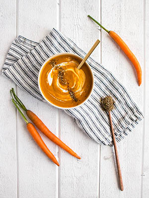 Roasted Carrot Soup with Za'Tar | My Kitchen Love