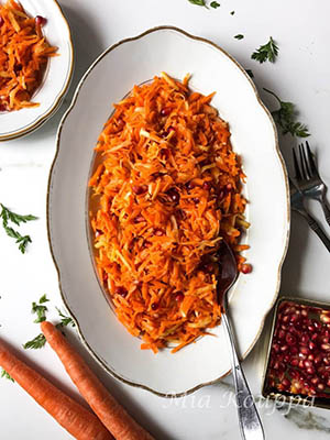 Grated Carrot Salad | Mia Kouppa