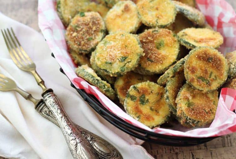 Baked Parmesan Zucchini Crisps