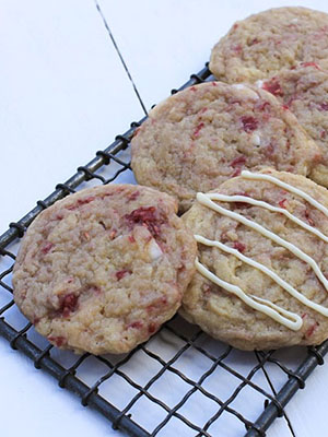 Eggless Raspberry White Chocolate Cookies | Simple Fresh Wellness