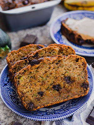 Vegan Banana Zucchini Bread | Radiant Rachels