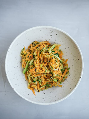 Spiced Zucchini Carrot Salad | Nidhi Patel
