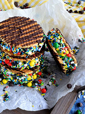 Stroopwafel Ice Cream Sandwich Cookies | Lord Bryon's Kitchen