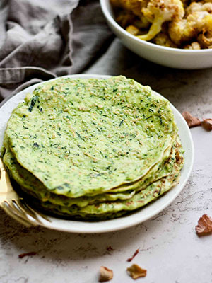 5 Ingredient Gluten Free Zucchini Crepes