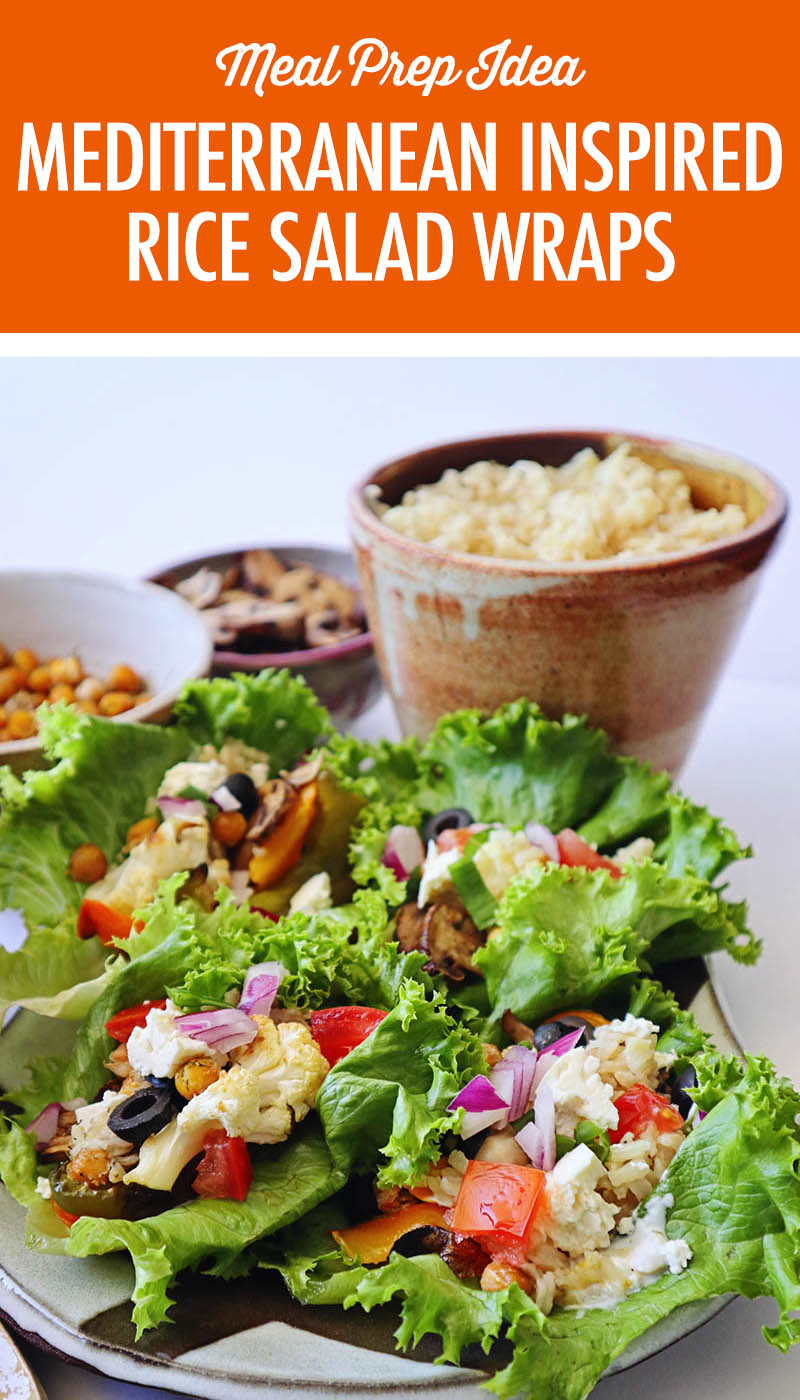 Mediterranean Inspired Rice Salad Wraps | Food Bloggers of Canada