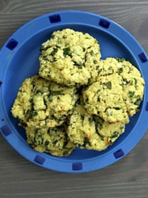 Paleo Cilantro Lime Califlower Biscuits | Nourished by Caitlin Iles