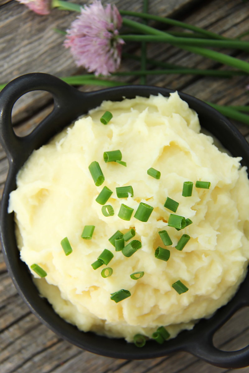 Parsnip Puree with Chives | A Pretty Life