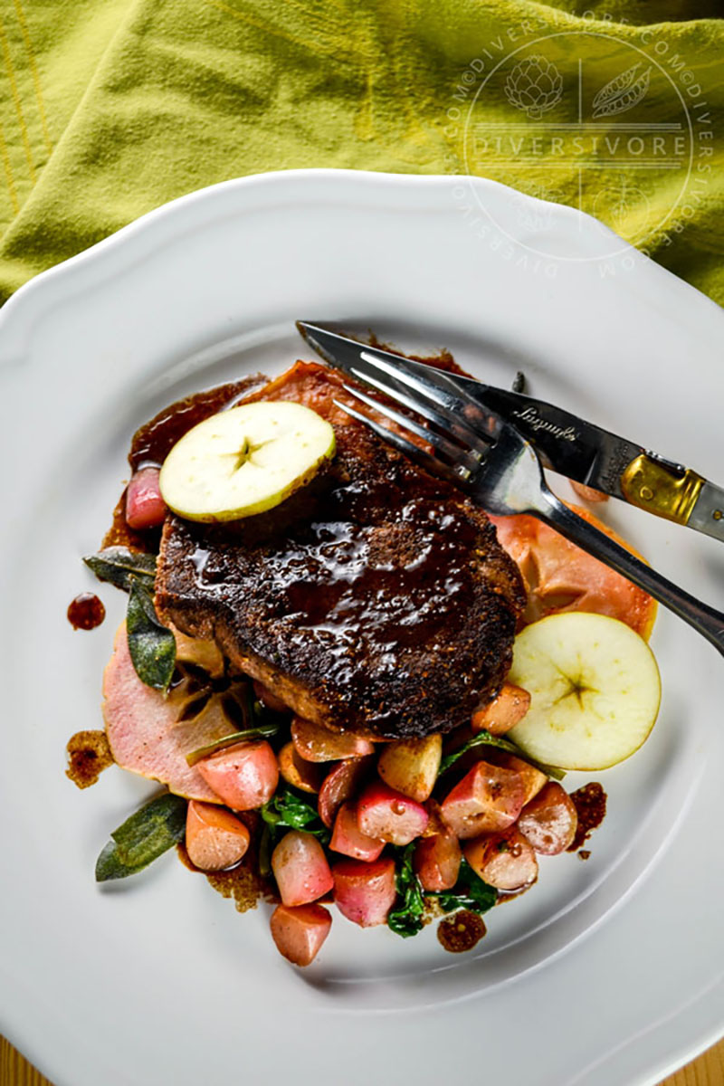 Pork Neck Steaks with Sage Brown Butter | Diversivore