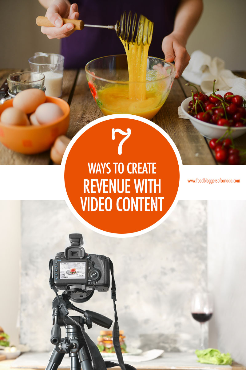 7 Ways to Create Revenue with Video Content | Food Bloggers of Canada