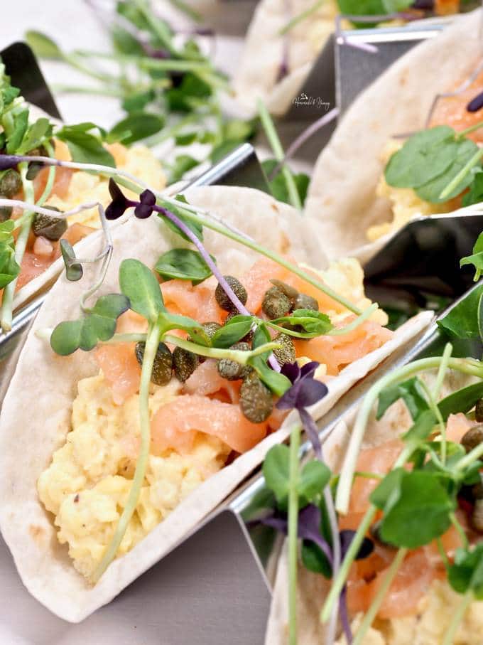 Egg Tacos with Smoked Salmon | Homemade and Yummy