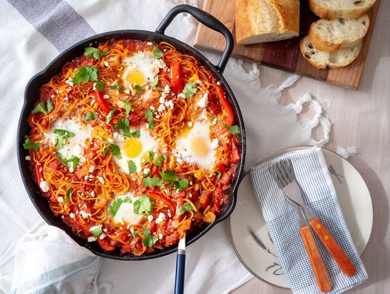 Shakshuka Spaghetti Bake | Food Girl in Town