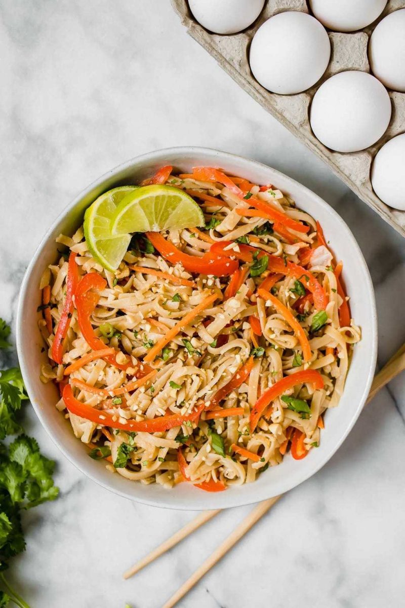 Vegetarian Pad Thai | Exploring Healthy Foods