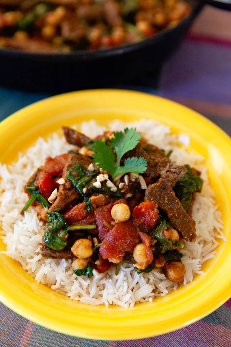 Chickpea Beef Curry & Rice | Food Bloggers of Canada