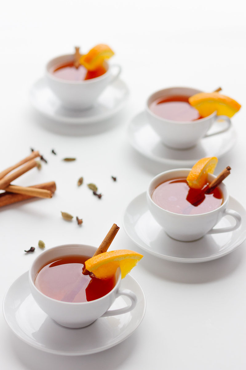 Orange Spiced Mulled Tea | Maple + Mango