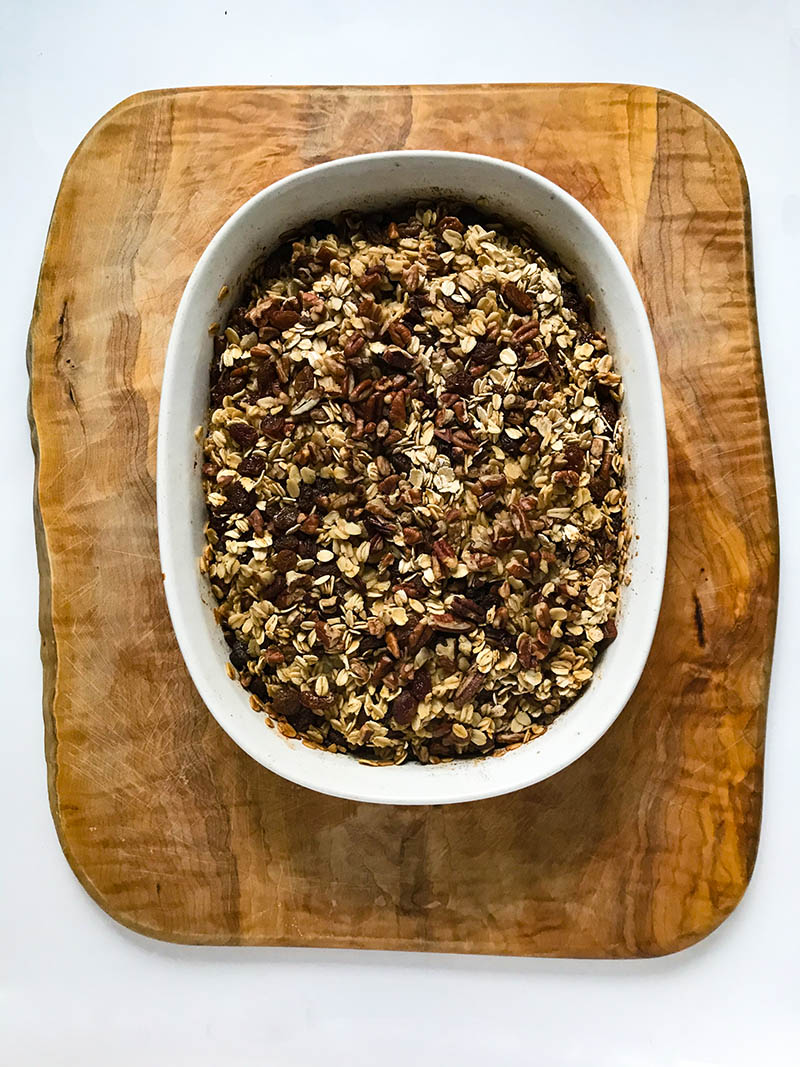 Overnight Baked Oatmeal Cookie Casserole | Food Bloggers of Canada