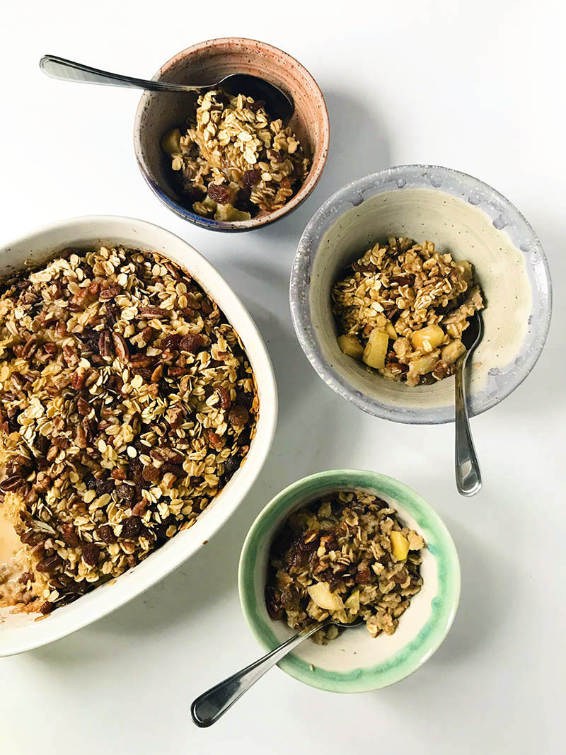 Overnight Baked Oatmeal Cookie Casserole | Food Bloggers of Canada