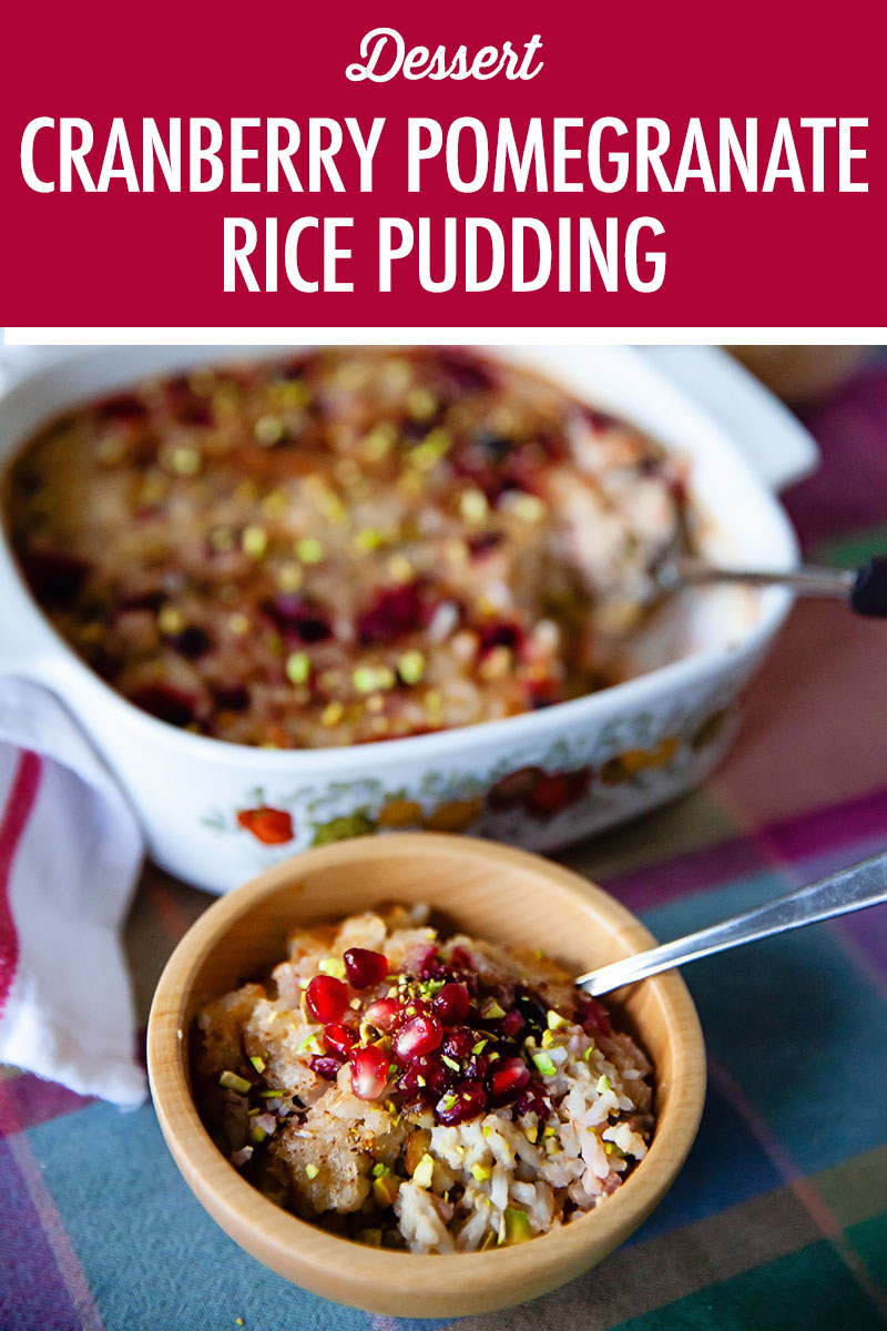 Cranberry Pomegranate Rice Pudding | Food Bloggers of Canada