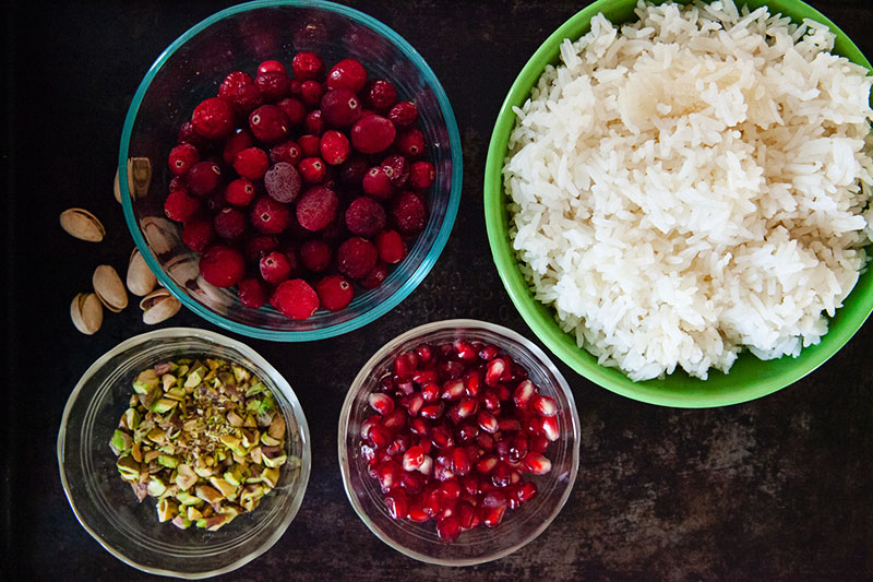 Cranberry Pomegranate Rice Pudding | Food Bloggers of Canada