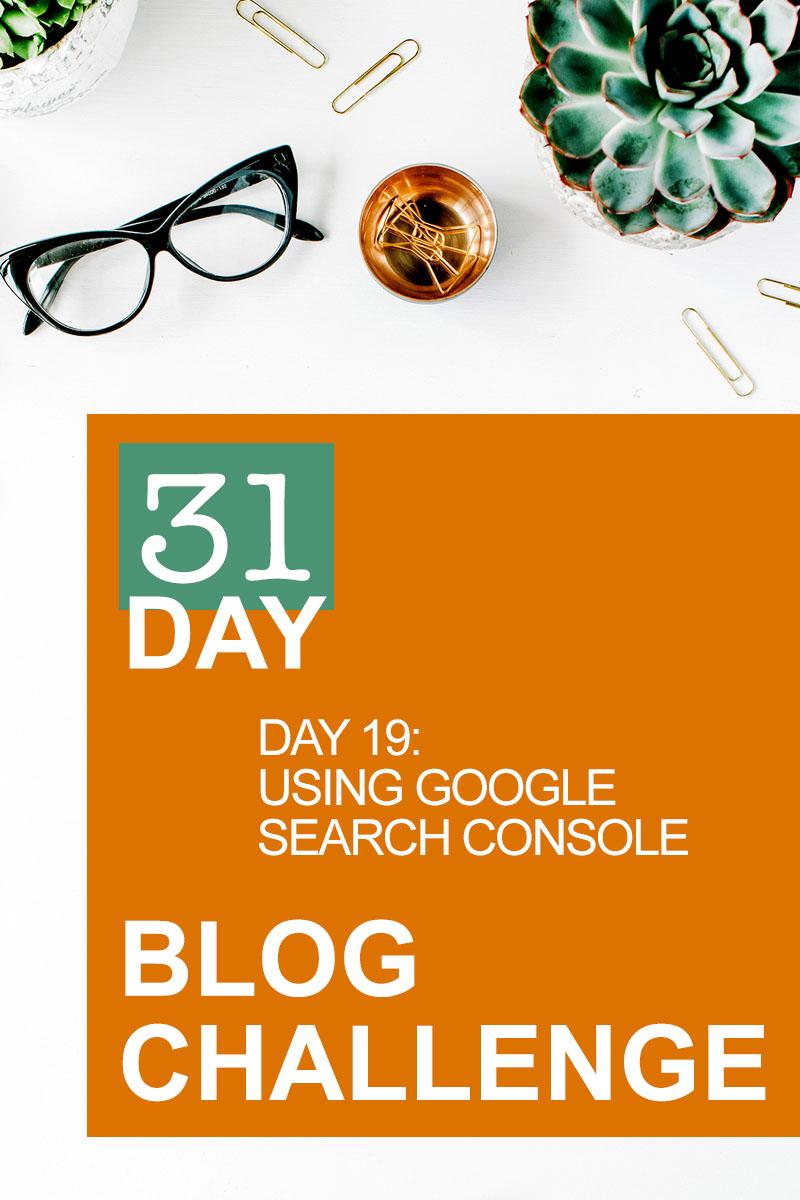 31 Day Blog Challenge Day 19: Using Google Search Console