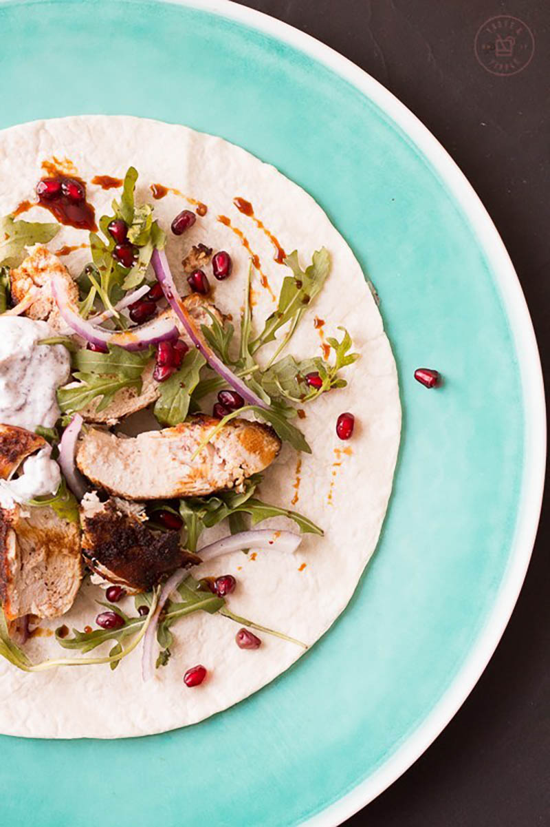 Persian Chicken Wraps