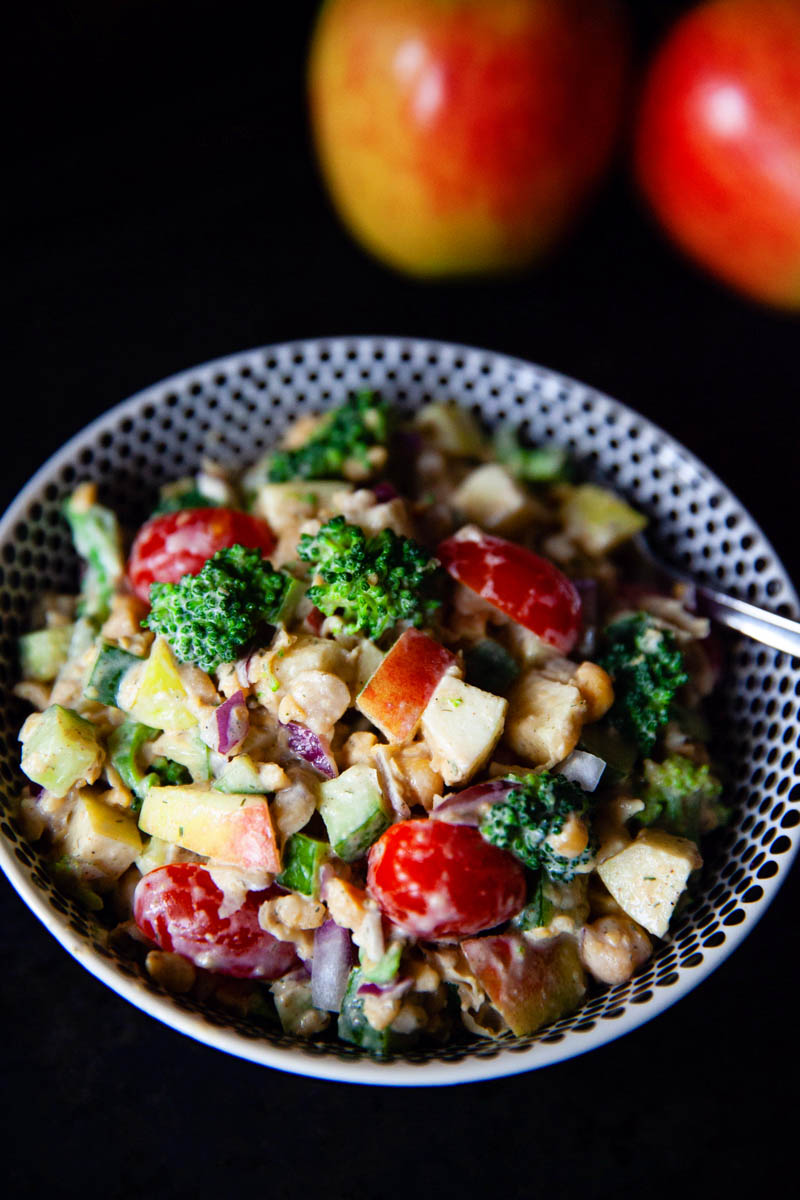 chickpea salad with apples | food bloggers of canada