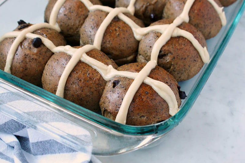 Mocha Sourdough Buns | Dish 'n' the Kitchen