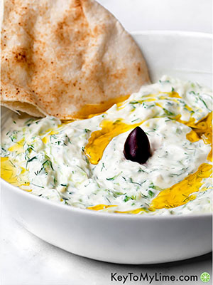Authentic Tzatziki | Key to My Lime
