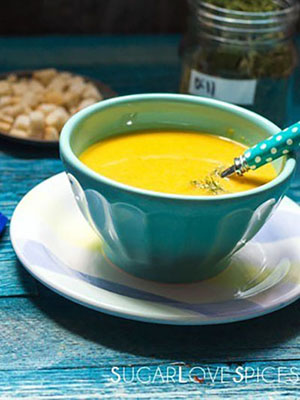 Carrot and Dill Soup | Sugar Love Spices