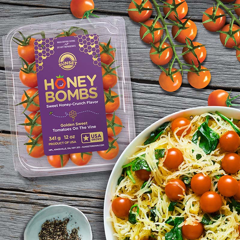 Sunset Honey Bombs Tomatoes on the Vine