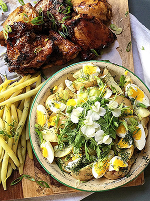 New Potato Salad with BBQ Chicken | Food Bloggers of Canada