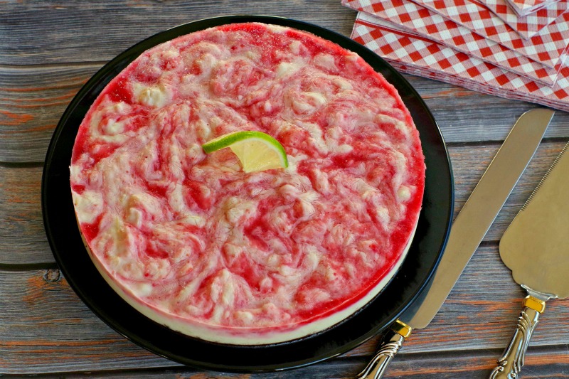 Miami Vice Frozen Cheesecake