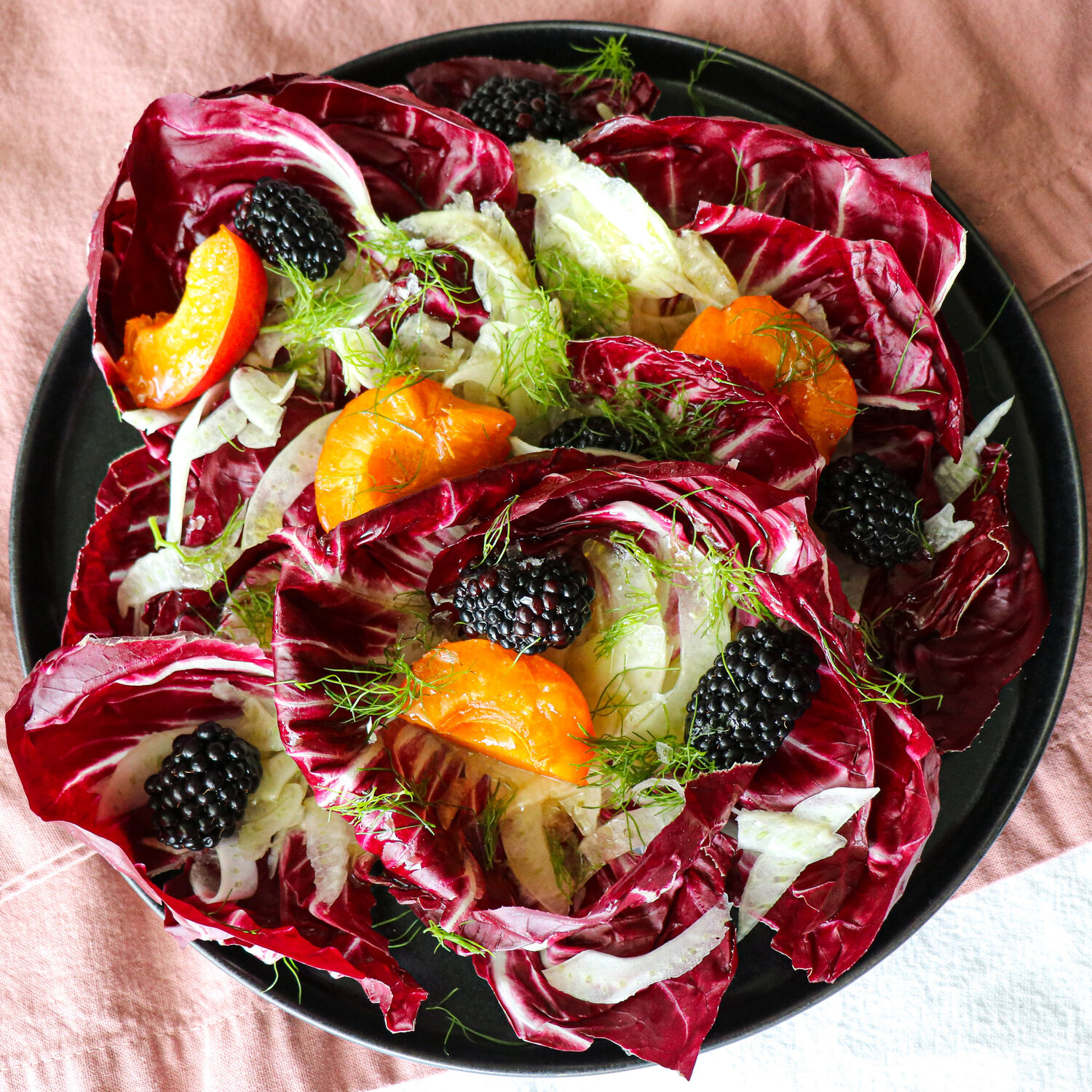 Apricot and Radicchio Salad
