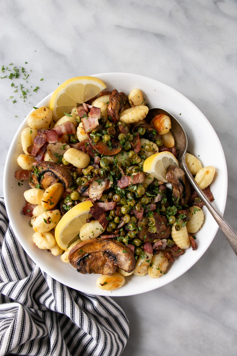 Sheet Pan Gnocchi and Mushrooms