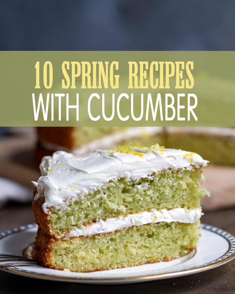 Cucumber and lemon cake