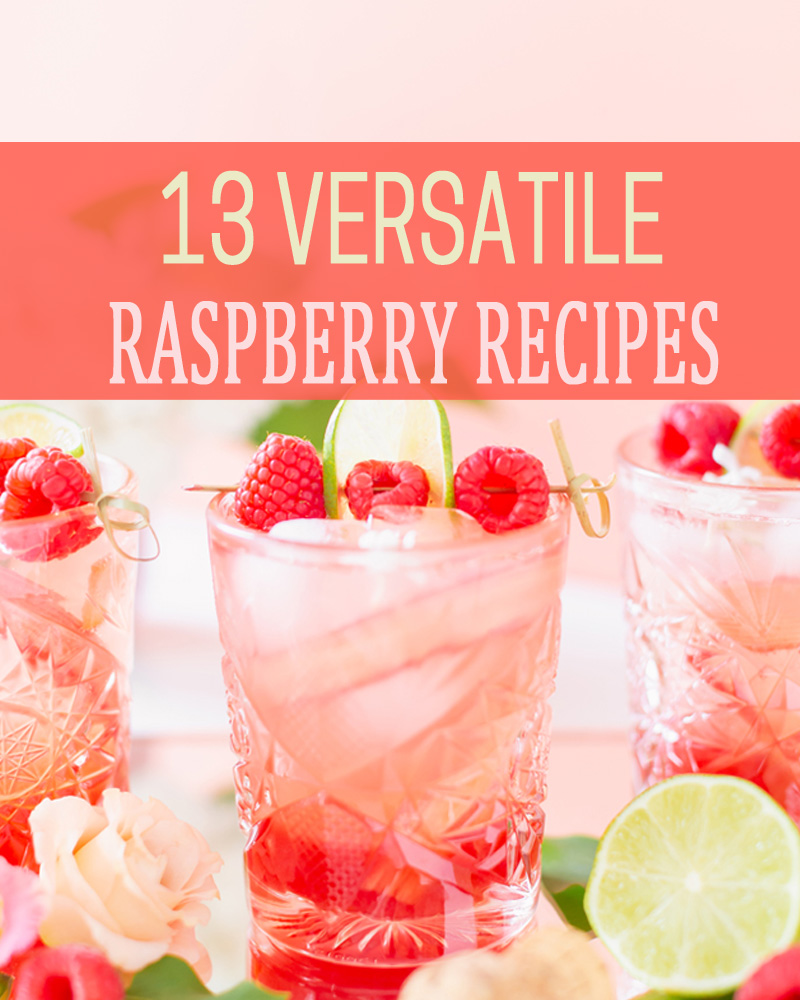 Spritz with raspberries and lime in a glass, 3 drinks.