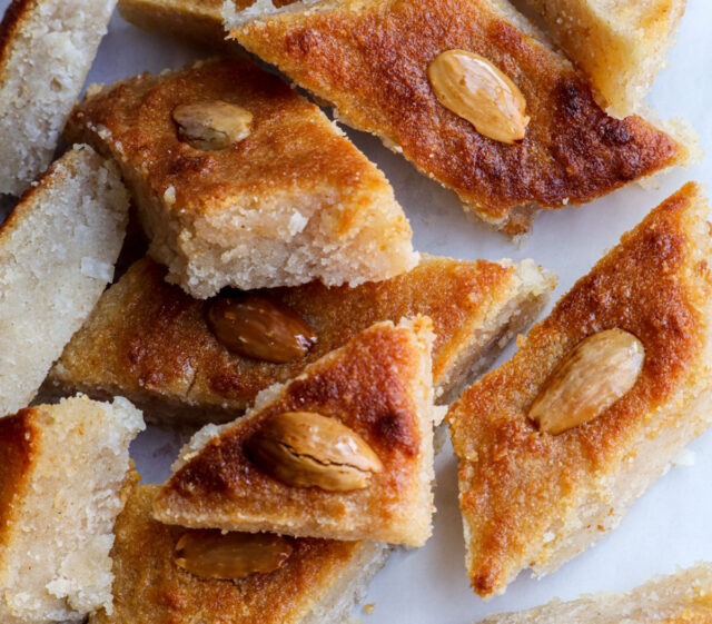 Vegan Hareeseh Coconut Semolina Cake