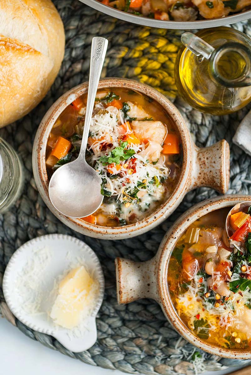 Ribollita Italian bean soup.
