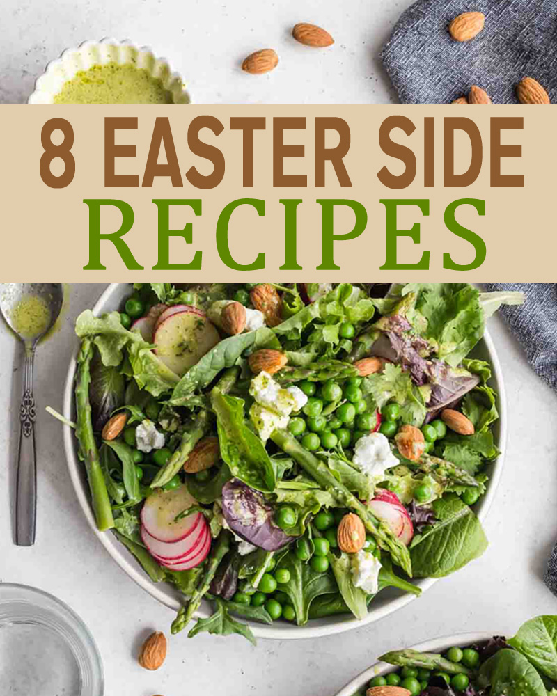 Spring Salad with asparagus and peas.