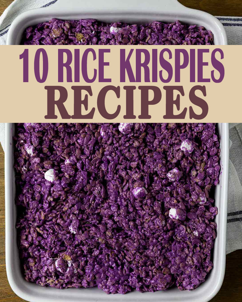 Ube rice krispies treats. 