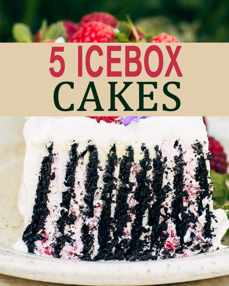 Oreo icebox cake with fresh raspberries.