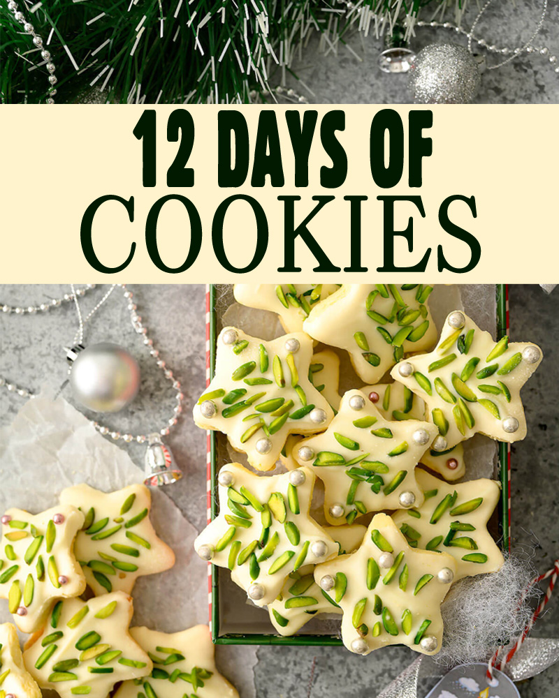 Sugar cookies in a box.