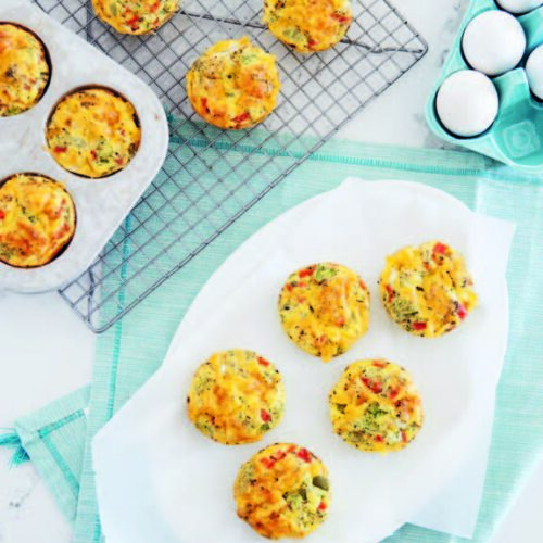 Cheesy egg bites
