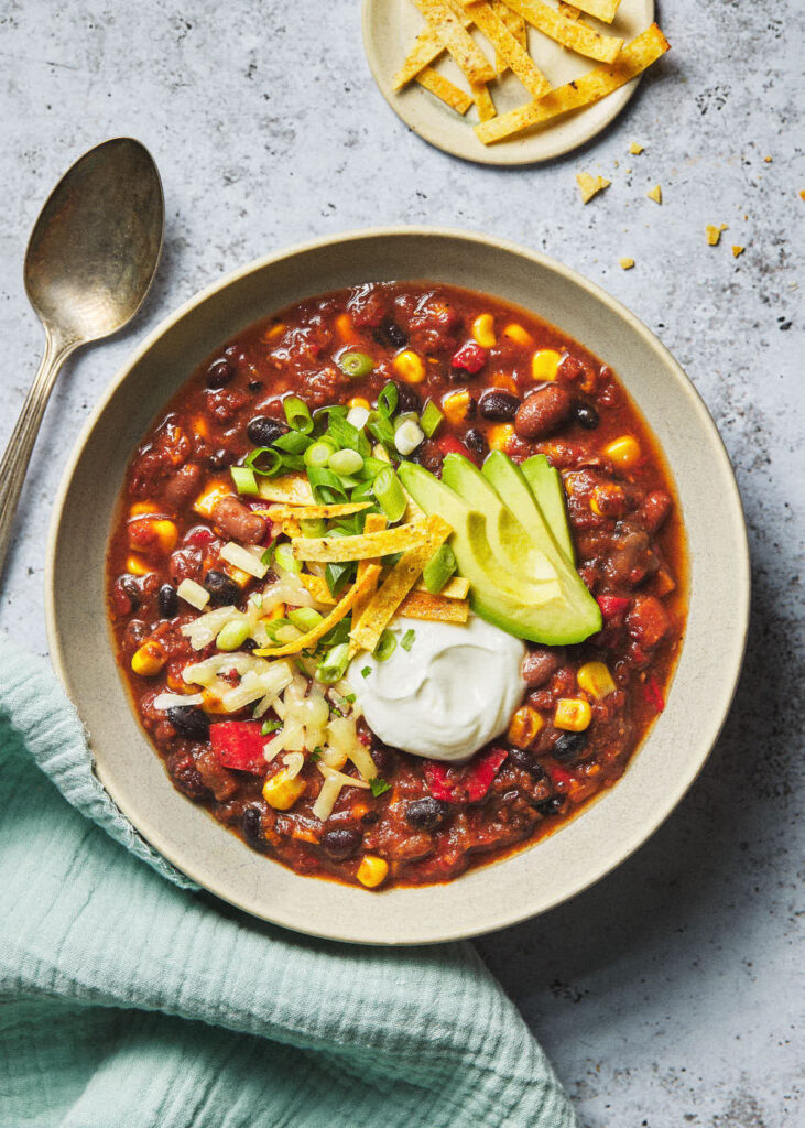Instant pot vegetarian chili.