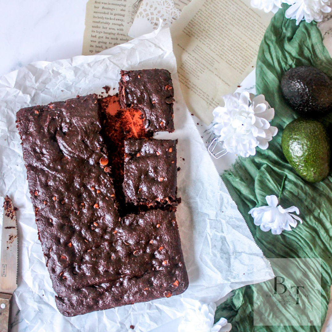 Homemade Avocado Brownies.