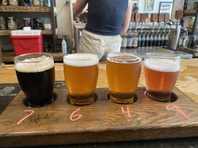 4 glasses of beer.
